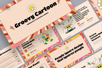 Groovy Cartoon PowerPoint Template